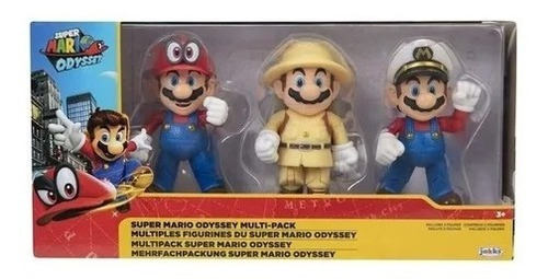 Figuras de Super Mario Odyssey Jakks Pacific multipack