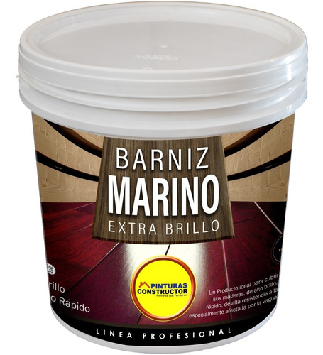 Barniz Marino Extra Brillo Nogal, Galón 4 Lts