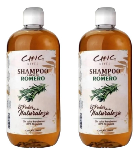 2 Shampoo Reparador Romero Anticaída Crecimiento
