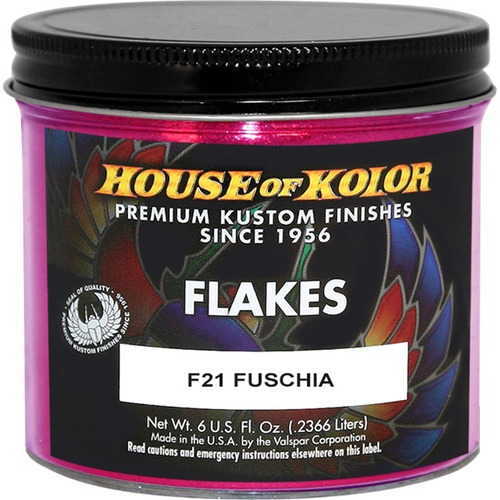 Hok Metal Flakes Silver Pintura Bicapa Auto Purpurina 250cc