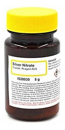 Cristales Acs-grado Reactivo Nitrato De Plata, 5g - The Chem