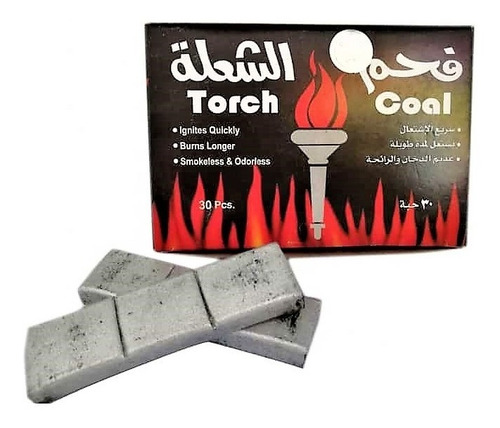 Imagen 2 de 2 de Caja Carbon Liturgico Bambu Para Hookah O Incienso X 30unds