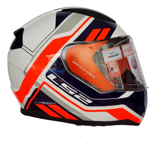 Casco Moto Ls2-353 Supreme Az Navy + Obsequio Pinlock