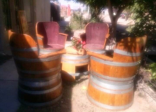 Imagen 1 de 3 de Sillones De Barricas De Roble