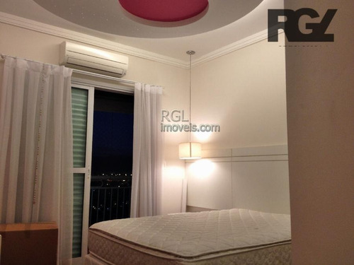 Apartamento Com 3 Dormitórios Para Alugar, 199 M² Por R$ 8.800,00/mês - Ponta Da Praia - Santos/sp - Ap0513