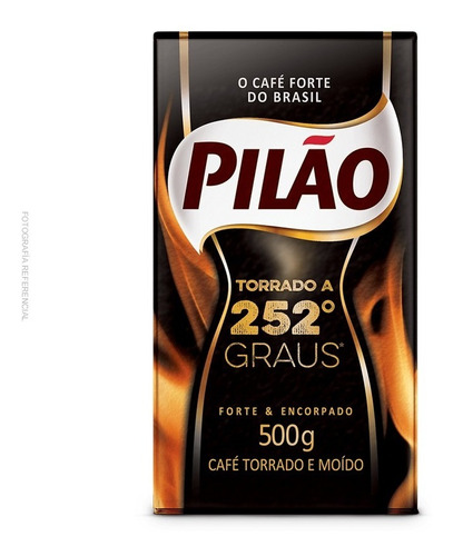 Café Brasileño Pilao Molido 252 Grados Pack 3 X 500 G 
