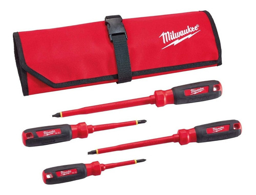 Desarmadores Aislados 1000v 4pzs 48222204 Milwaukee