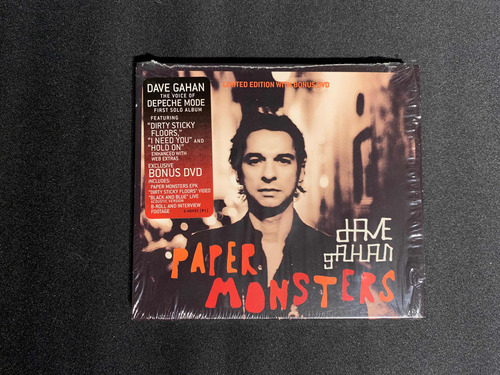 Dave Gahan Paper Monsters Ltd. Edition Bonus Dvd Como Nuevo!