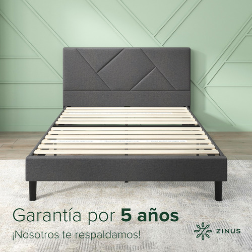 Zinus Judy | Base De Cama Queen Con Cabecera Y Tapiz