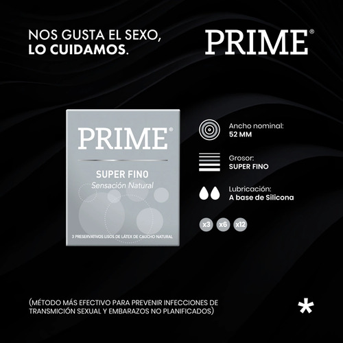 Preservativos Prime X6 Todas Las Variantes | Envío Discreto