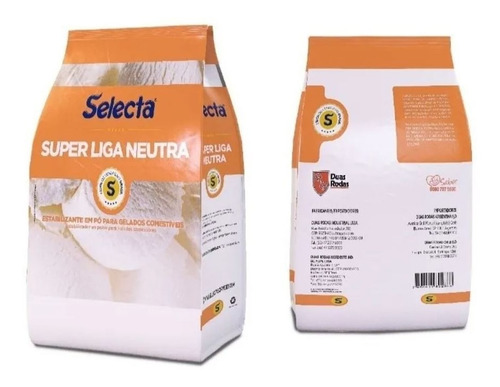 Kit 2 Selecta Liga Neutra 1kg Estabilizante Em Pó Sorvetes