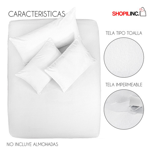 Protector Cubre Colchón Impermeable Decoración Matrimonial