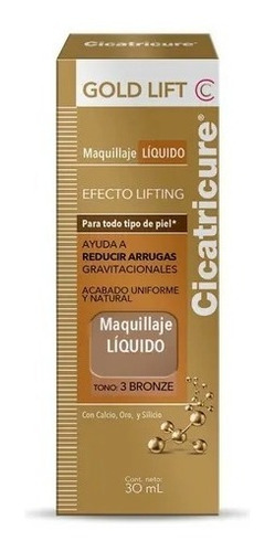 Imagen 1 de 1 de Cicatricure Gold Lift Base De Maquillaje Tono Bronze X 30ml