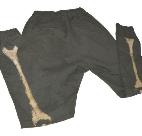 Imagen 5 de 6 de Pantalon Cargo Esqueleto Huesos Elastizado Babuchachupin T46
