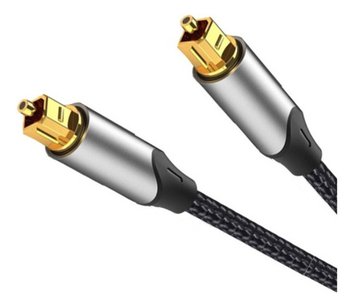 Cable Digital Premium Toslink 2m Optico Tv 7.1 Reforzado Oro