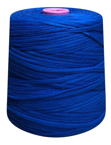 Fio De Malha Para Crochê Artesanato Colorido 1 Kg Cor Azul Royal