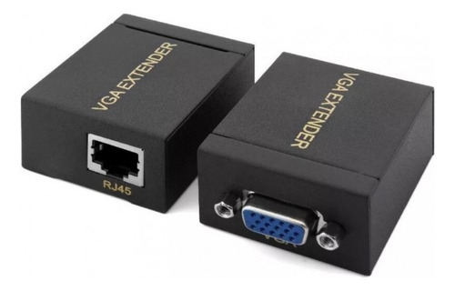 Extensor Vga Por Utp Rj45 Prolongador 60 Metros Full Hd 60hz