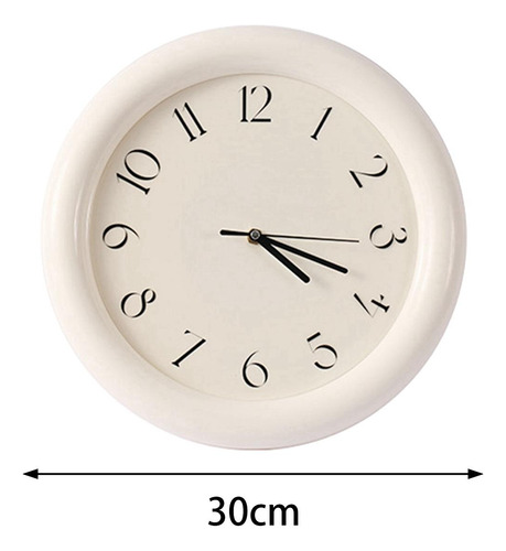 B Relógio De Parede Decorativo Moda Rústico Moderno Branco