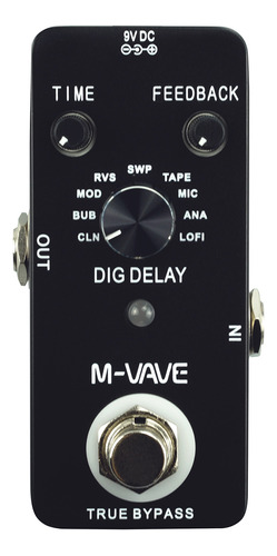 Instrument Effector Dig M-vave Effect Full Metal Shell Delay