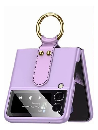 Funda De Teléfono Para Galaxy Z Flip 3 Con Soporte Para Anil
