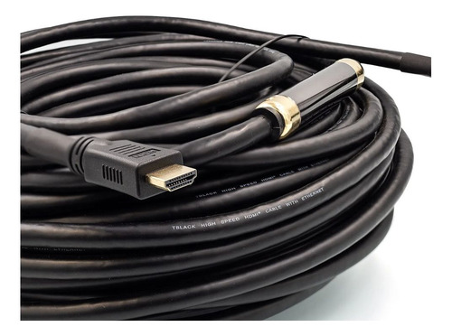 Cabo Hdmi 40 Metros C/ Amplificador 2.0 4k 3d Ultra Hd