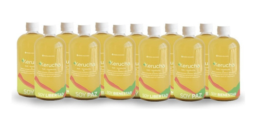 Caja 12 Kerucha 490ml - Bebida Probiótica - Kéfir + Kombucha