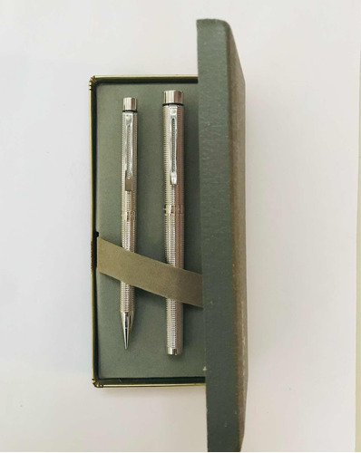 Targa De Plata Filigrana De Sheaffer Pluma Fuente Y Lapicero