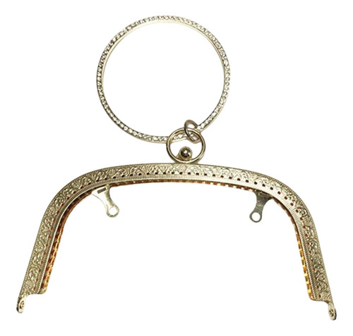 Marco De Metal Para Bolso, Mango De Marco De Luz De Oro