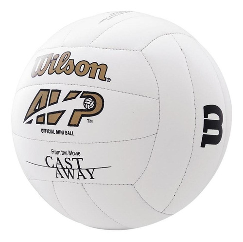 Bola De Volei Wilson Castaway Mini - Náufrago Cor Branco