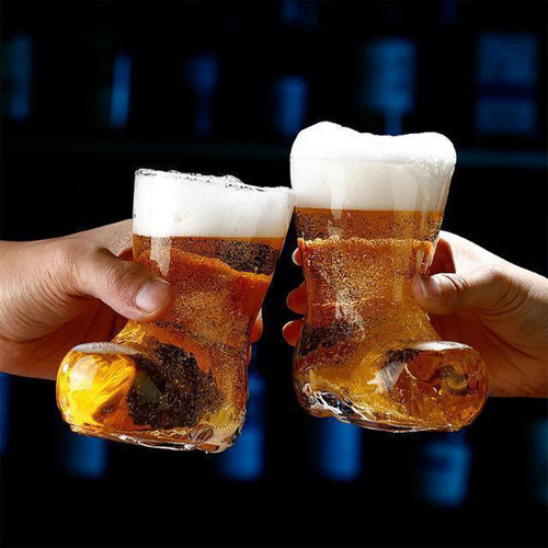 Taza De Cerveza Extravagante, Botas, Vasos Transparentes Par