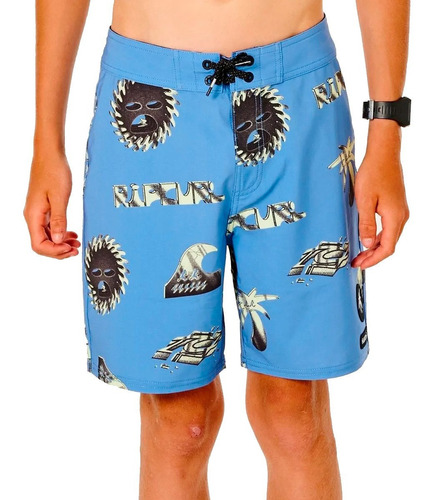 Boardshort Rip Curl Mirage Melting Summer Niño Azul - La Is