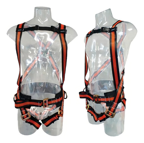 Arnes Iram 3 Puntos De Anclaje Delta Plus WXEHA13A Color Naranja Talle M/L