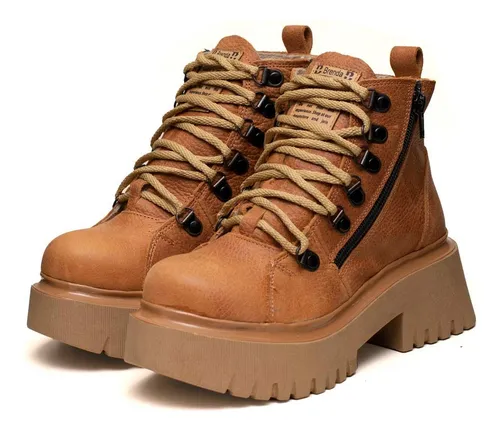 Borcegos cuero store mujer 2020