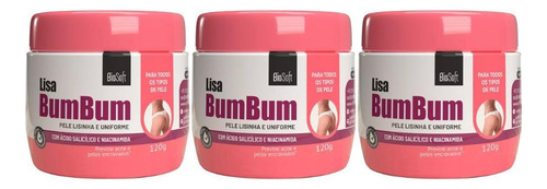 Creme Soft Hair 120g Lisa Bumbum Bio Soft-kit C/3un