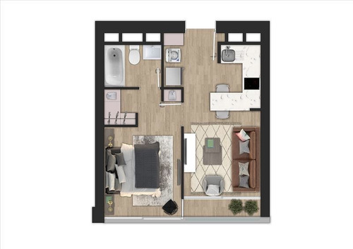 Departamento En Venta De 1 Dormitorio En Concepción