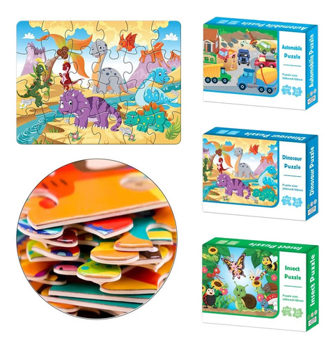 Puzzle Infantil 24 Pcs Escolar Varios Diseños Rompecabezas