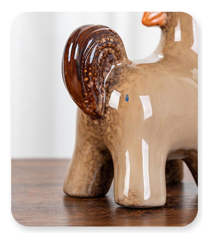 1 Par De Figuras De Caballos De Cerámica Para Decoración