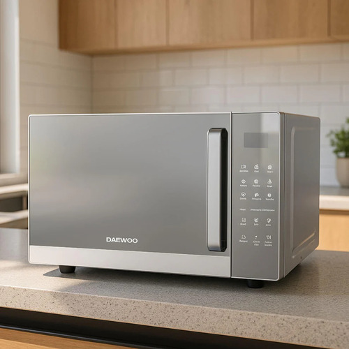 Horno De Microondas Daewoo 0.9 Pies Cúbicos Gris Dmm-0920wg