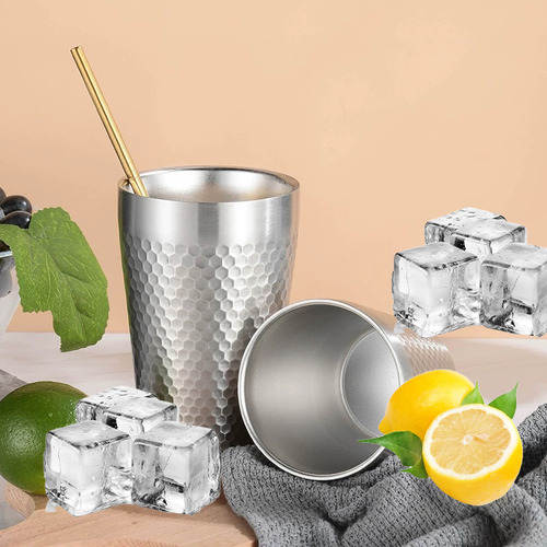 3 Uds Vasos De Acero Inoxidable Para Cerveza 450ml