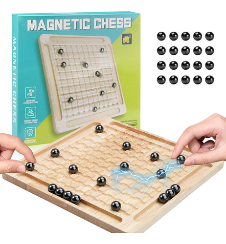 Juego De Ajedrez Magnético: Juego De Mesa Familiar Con 20