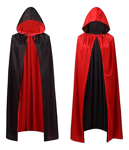 X Capa De Disfraz Vampiro Halloween Para Hombre Mujer
