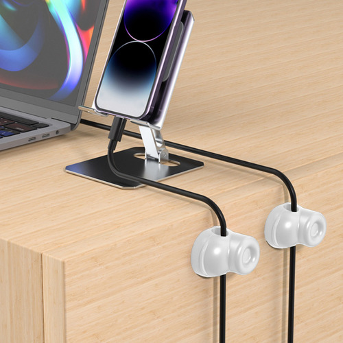 Organizador De 6 Cables Circulares De Color Liso, Cable Magn