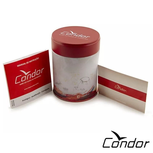 Relógio Masculino Dourado Condor Classic Luxo Original 5 Atm
