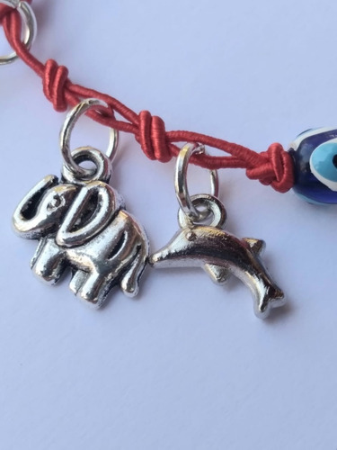 2 Pulseras Ojo Turco, Mano Fatima O Hamsa.7 Nudos Full