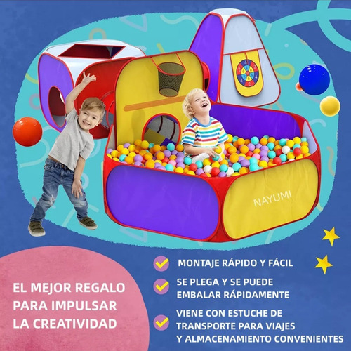 Casita De Juegos Con Túnel Y Alberca 5/1 (Usado)