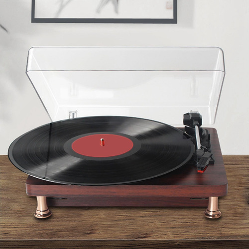 Tocadiscos De Vinilo De Estilo Vintage, Altavoz Estéreo