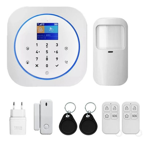 Kit Alarma Inalambrica Tuya Wifi Gsm Sensor Ventana Antirobo