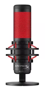 Microfone Hyperx Quadcast Antivibração Led - Hx-miqc-bk