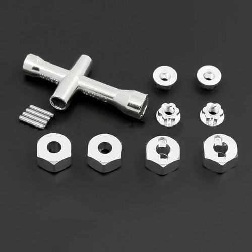 Juego De Cubos De Rueda Hexagonales Con Acoplador De Alumini