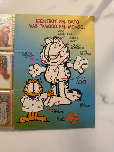 Album Carpeta Garfield Con Tarjetas 1997 (Usado)